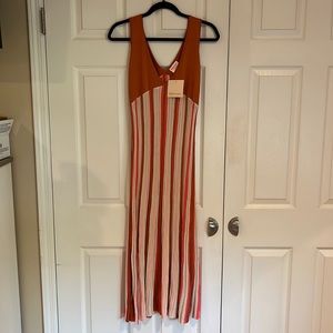 Striped Midi Dress
